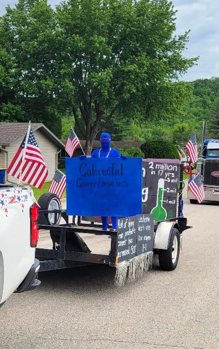 Chaseburg Area Cancer Walk float