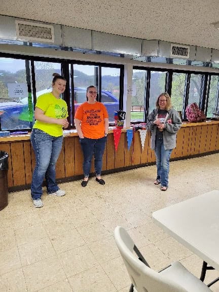 Chaseburg Area Cancer Walk volunteers having a good time