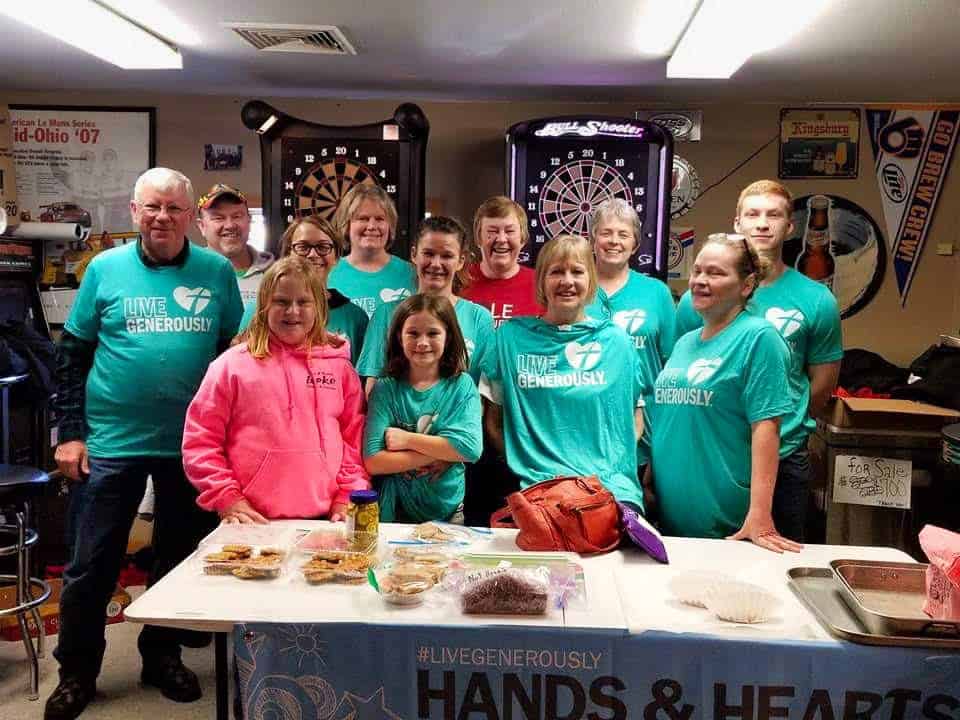 Chaseburg Area Cancer Walk volunteers group photo