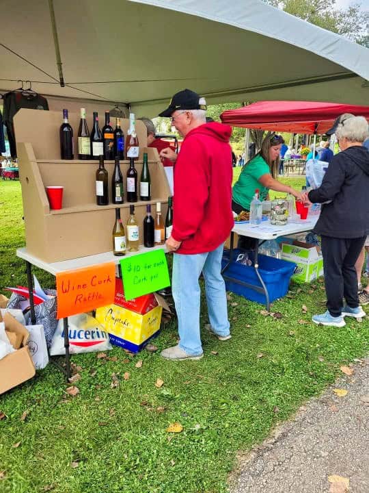 People shopping at the local market