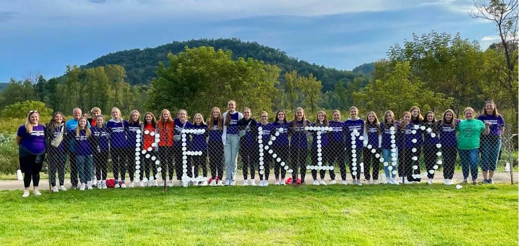 Be Kind with Chaseburg Area Cancer Walk participants group photo